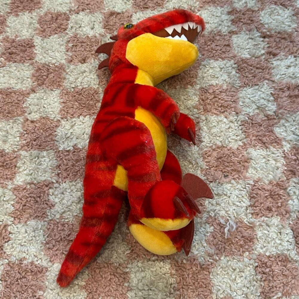 Build-A-Bear Red Raptor Dino Stuffed Animal 15” - Picture 2 of 7